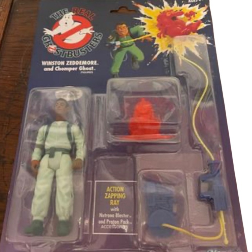 The Real Ghostbusters Action Figure: Winston Zedmore: Kenner Toys Throwback
